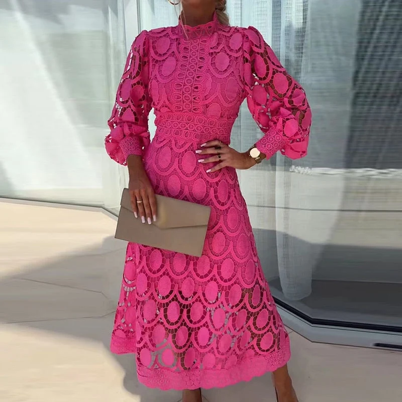 Charlize - Vestido romántico de encaje mujer - Imagen 3
