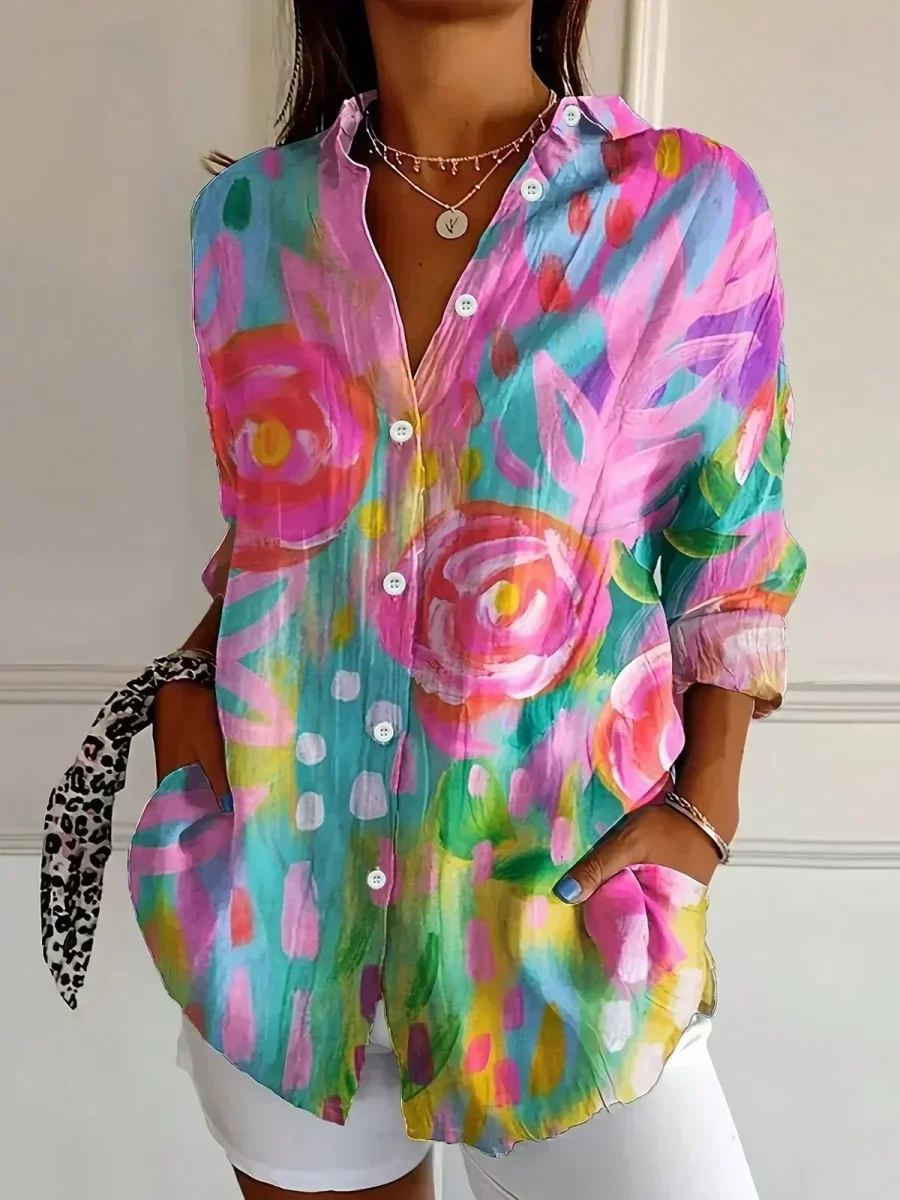 MELLE - Camisa Vintage para Mujer - Imagen 8