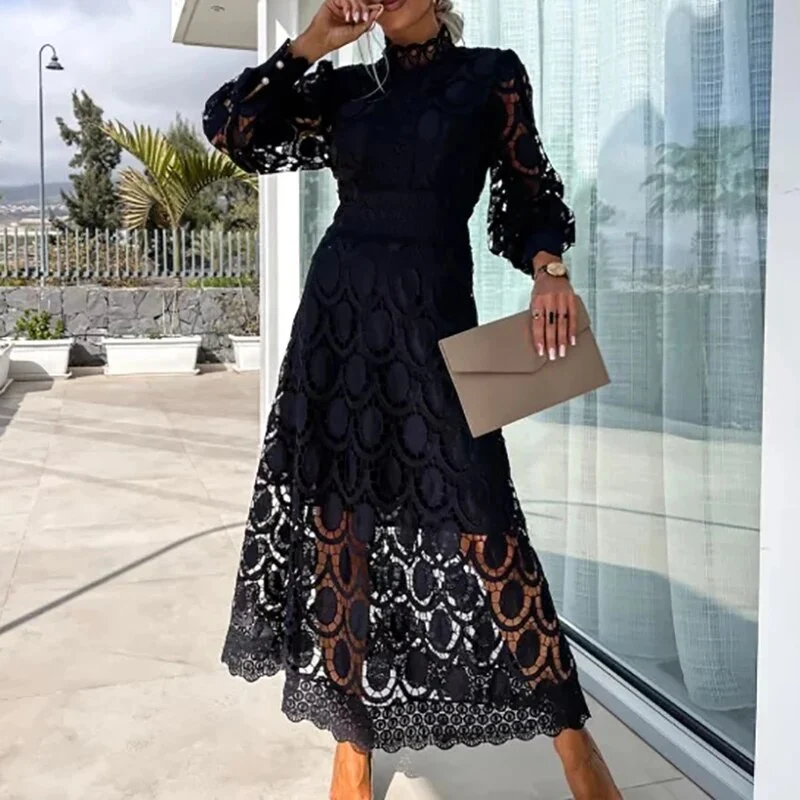 Charlize - Vestido romántico de encaje mujer - Imagen 9