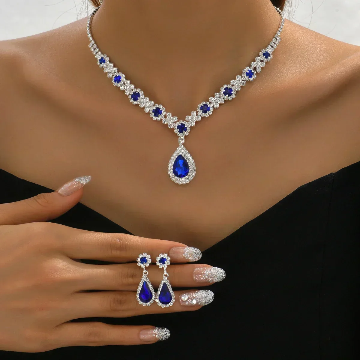Véra | elegante conjunto de joyas de cristal - Imagen 3