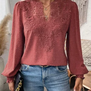 Clementine - Blusa elegante con escote en V