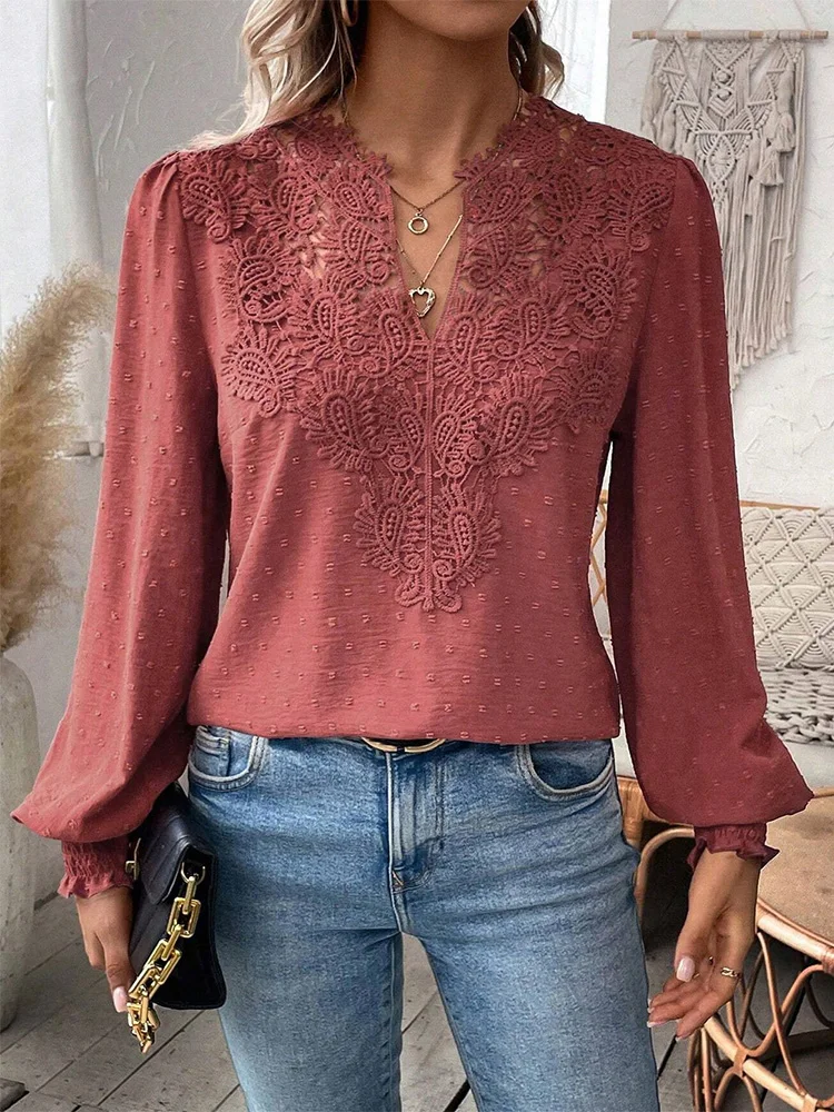 Clementine - Blusa elegante con escote en V - Imagen 7