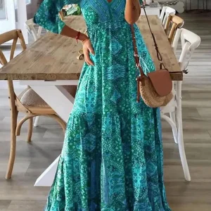Laurence™ Vestido maxi para mujer primavera/verano