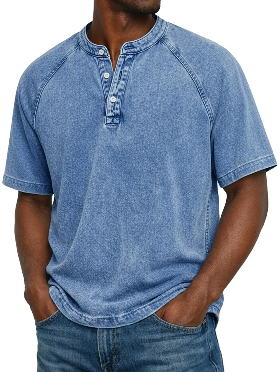 Felipe - Camisa vintage con botones para hombre - Imagen 3