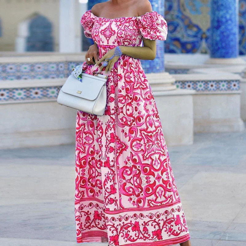 Martina™ Vestido largo elegante con hombros descubiertos - Imagen 5