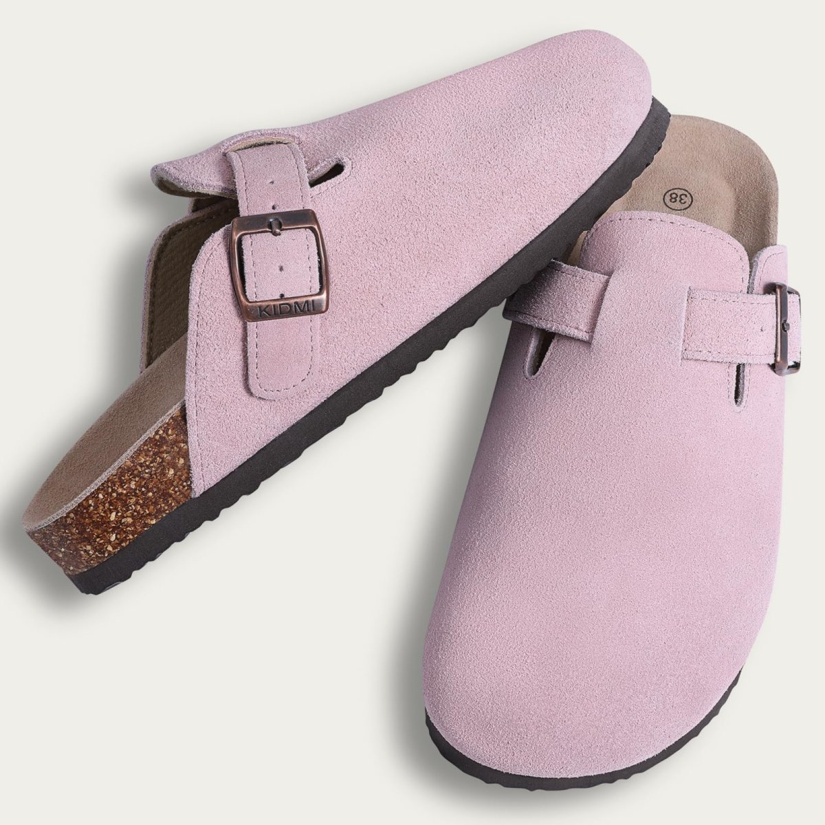 Kidmi - Zuecos de ante Unisex Antideslizantes Ergonómicos - Imagen 6