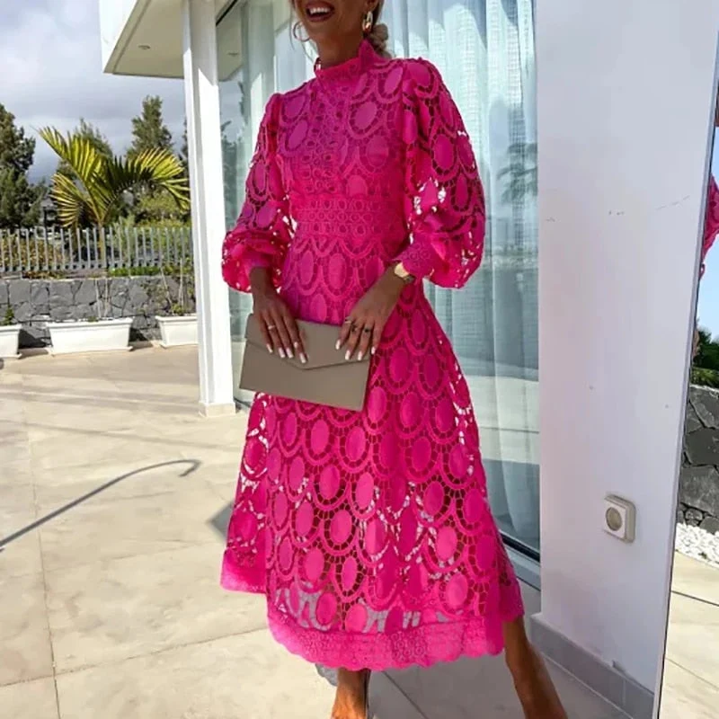 Charlize - Vestido romántico de encaje mujer - Imagen 4