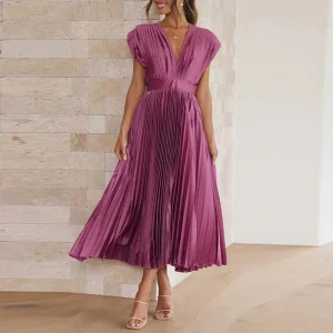 Hedwig - Elegante vestido plisado sin mangas