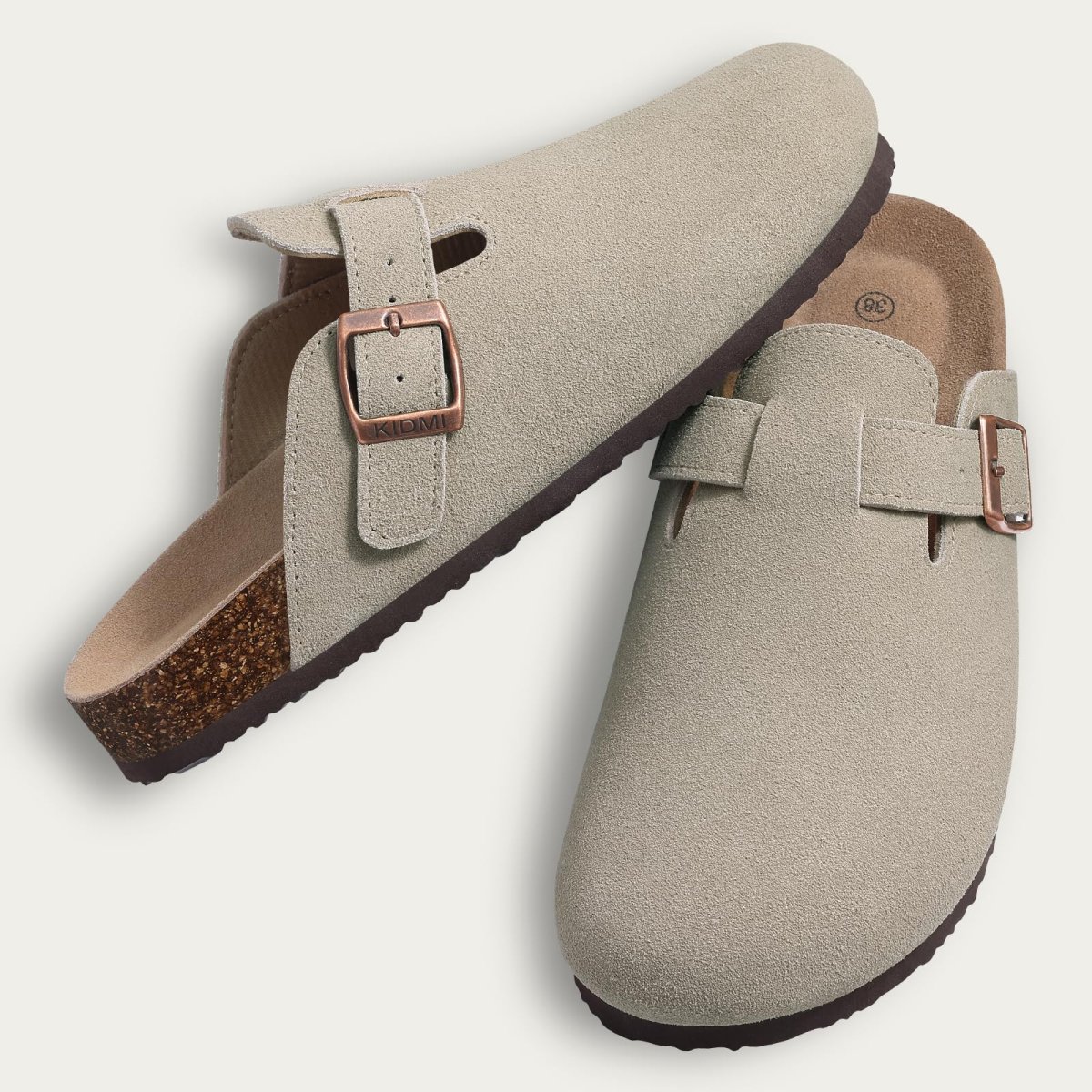 Kidmi - Zuecos de ante Unisex Antideslizantes Ergonómicos - Imagen 4
