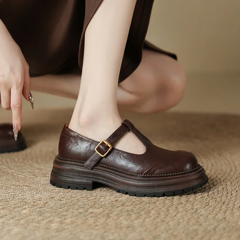 Mary Janes - Zapatos elegantes de cuero - Imagen 3