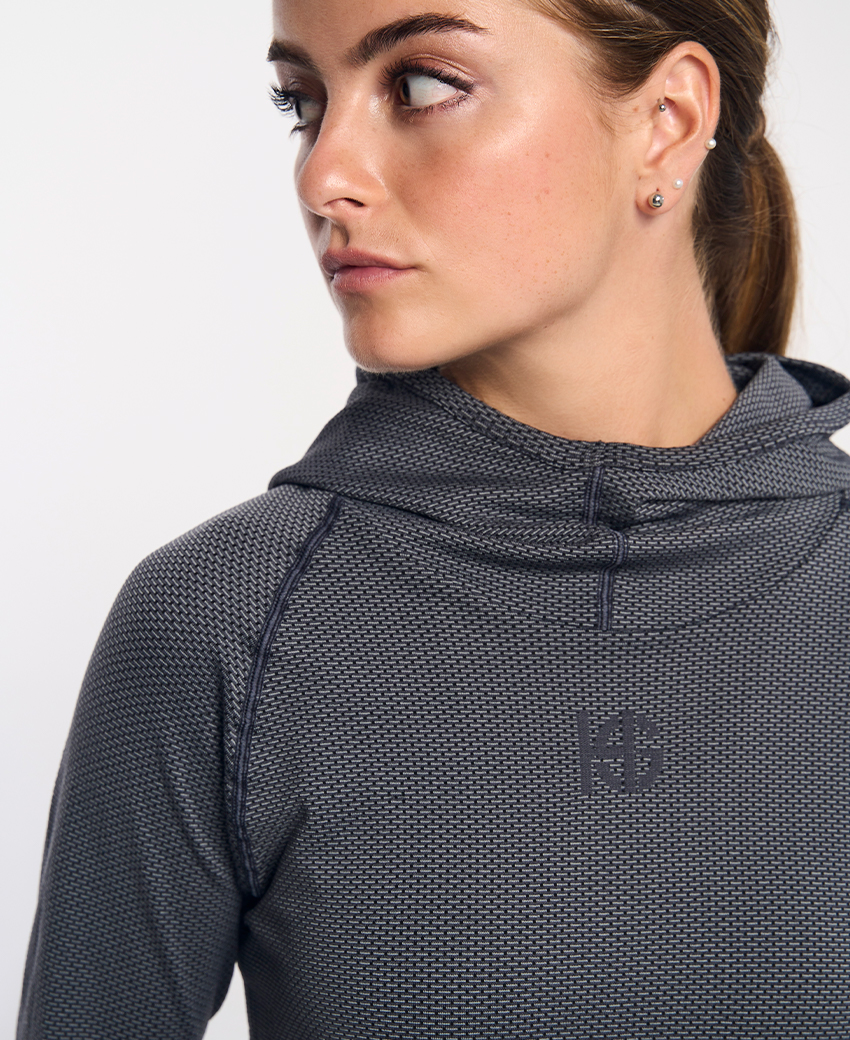 STREAM Camiseta técnica con capucha gris - Imagen 4
