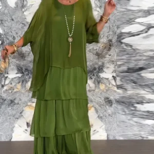 Lara | Elegante Vestido Maxi Fluido para Mujer