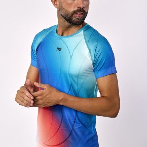SYRAX · Camiseta estampada ultraligera para calor e indoor