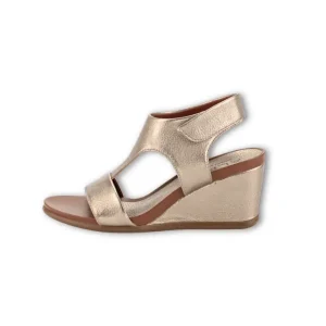 Sandalia Alpe 5614 Cuña Oro