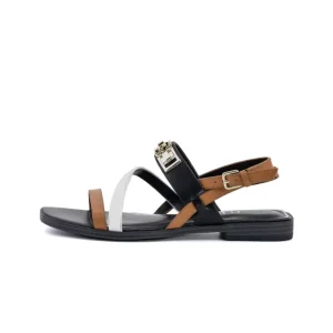 Sandalia Guess Rula Brown, White y Black