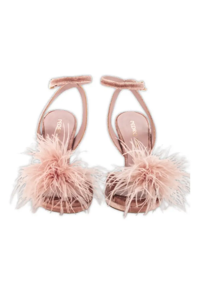 Sandalia Pedro Miralles Velvet Plum Nude - Imagen 7