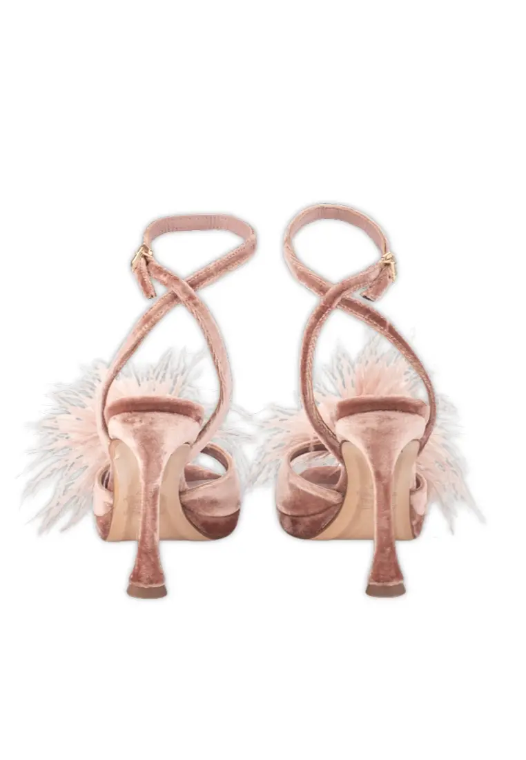 Sandalia Pedro Miralles Velvet Plum Nude - Imagen 6