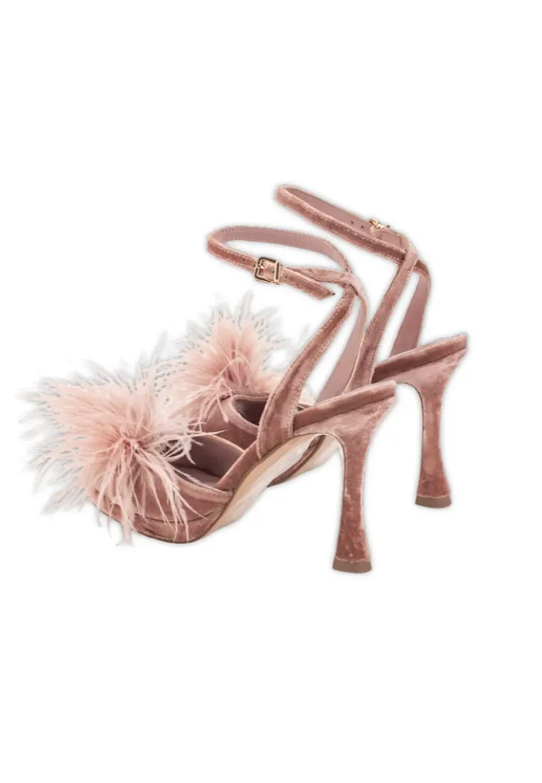 Sandalia Pedro Miralles Velvet Plum Nude - Imagen 5