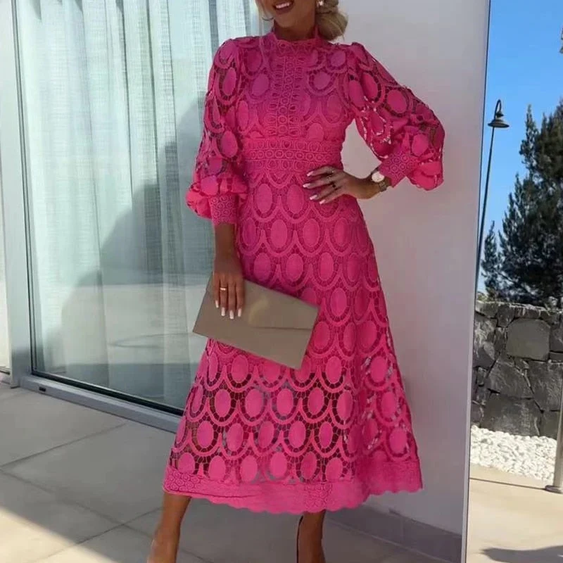 Charlize - Vestido romántico de encaje mujer - Imagen 2