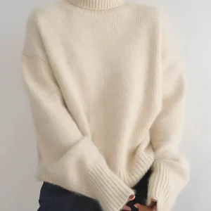 Sophia - Jersey de cachemira de cuello alto para Mujer