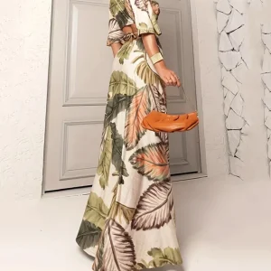 Sienna ™ vestido estampado hueco