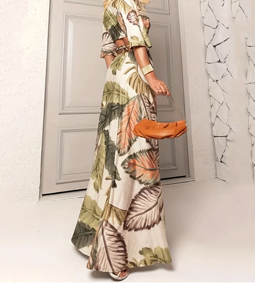 Sienna ™ vestido estampado hueco - Imagen 2