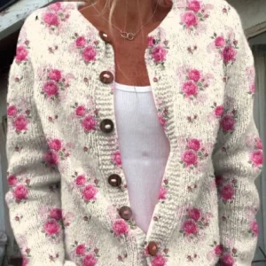 Rosa - Cárdigan con estampado