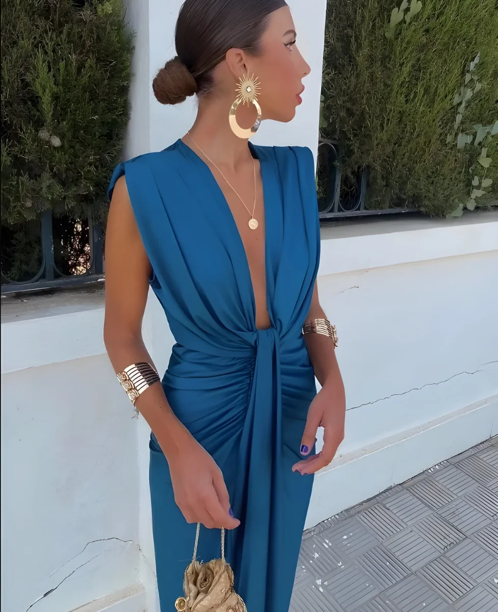 Elvira™ - Vestido con pliegues suaves y elegancia moderna - Imagen 2