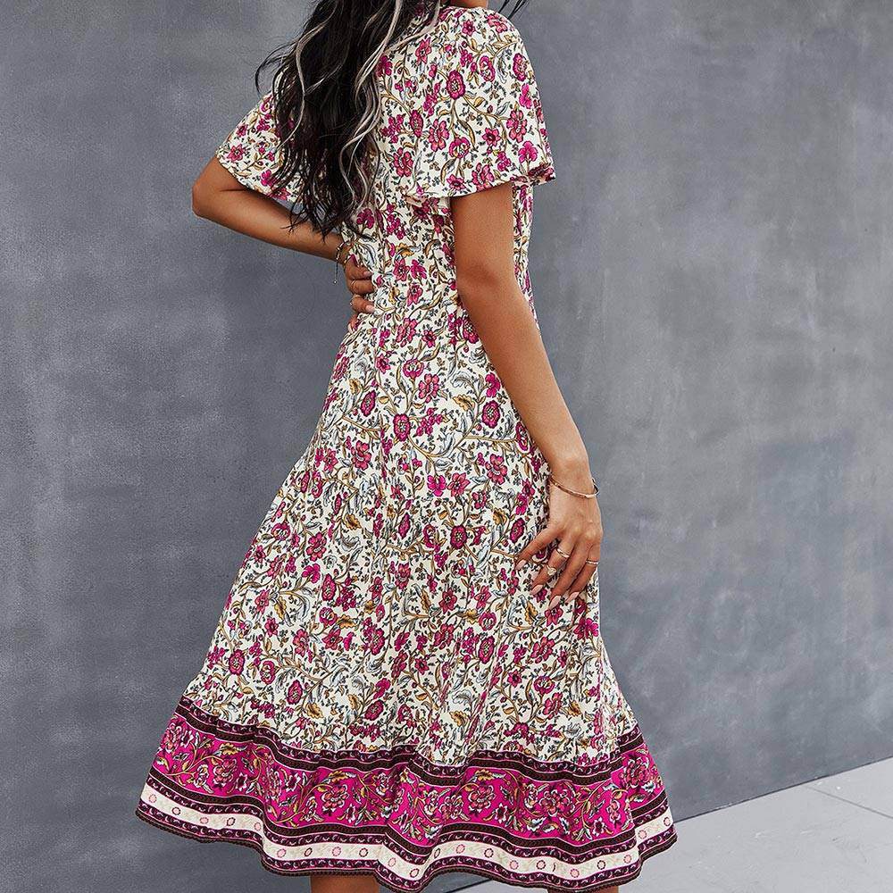 Manon™ Vestido bohemio con estampado floral - Imagen 5