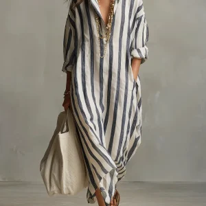 Pepa | Vestido camisero largo para Mujer