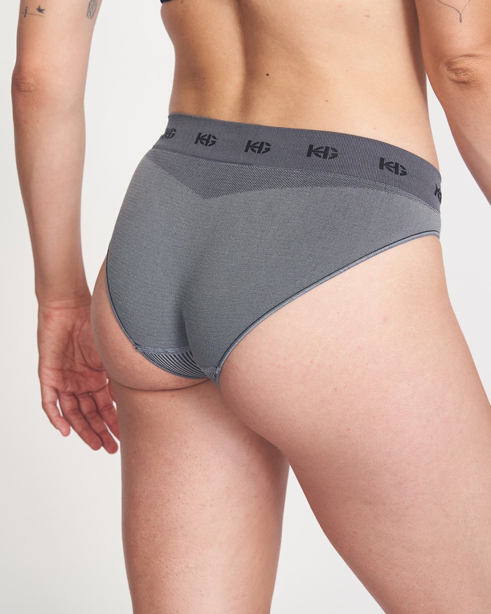 MIND · Bikini seamless transpirable para uso diario y deporte | Gris - Imagen 2