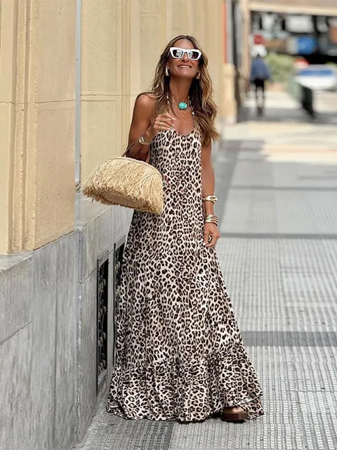 Sandra ™ vestido de leopardo - Imagen 2