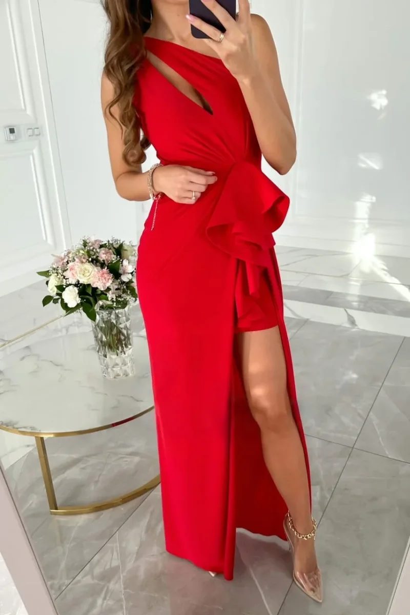 Vestido Caterine™ Elegante con Corte Asimétrico - Imagen 9