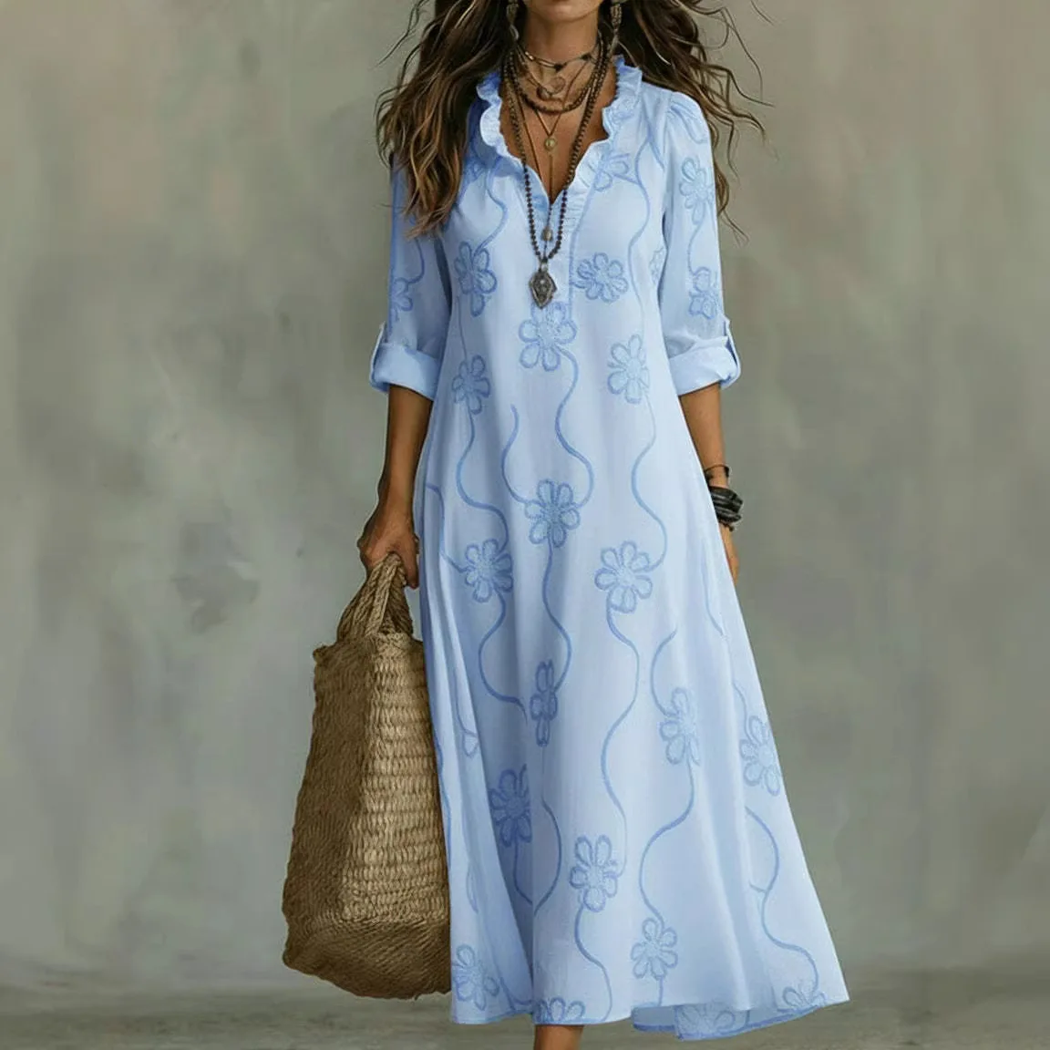 Bobbie - Vestido Maxi Floral para Días de Verano para Mujer - Imagen 7