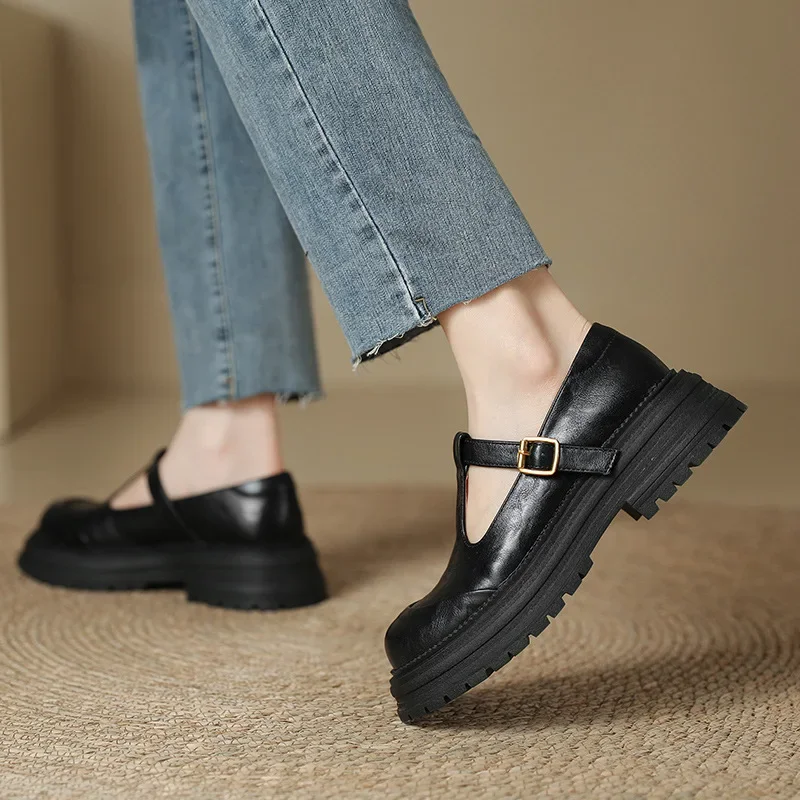 Mary Janes - Zapatos elegantes de cuero - Imagen 5