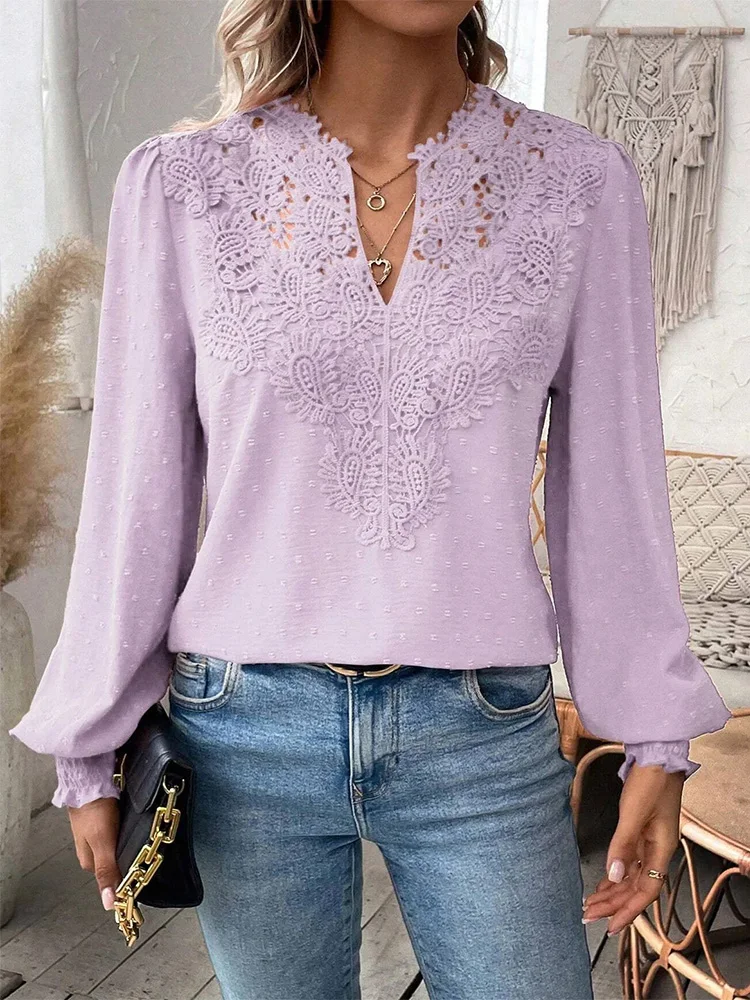 Clementine - Blusa elegante con escote en V - Imagen 8
