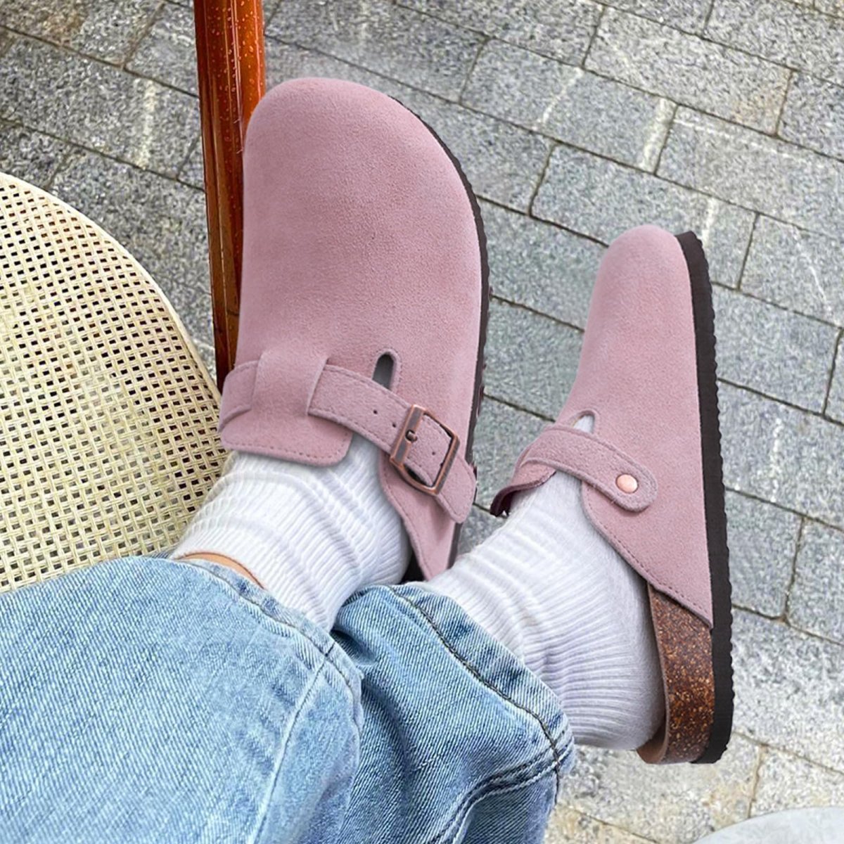 Kidmi - Zuecos de ante Unisex Antideslizantes Ergonómicos - Imagen 7