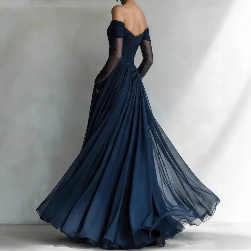 Eleonora • Vestido largo con hombros descubiertos para Mujer - Imagen 4