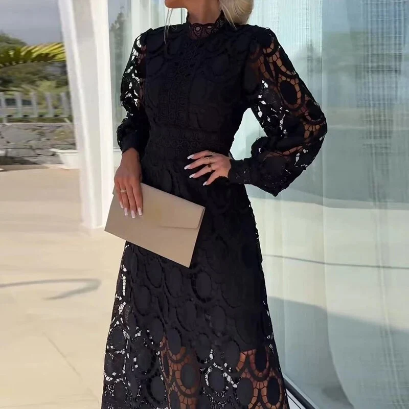 Charlize - Vestido romántico de encaje mujer - Imagen 8