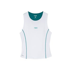 Camiseta Tirantes Pro Blanca/Verde Ivy 2026