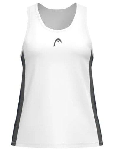 Camiseta Tirantes Head Club 25 Tech Blanco/Azul Marino - Imagen 2