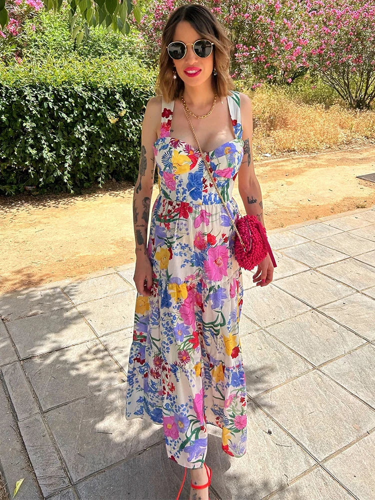Toya ™ vestido de flores de colores - Imagen 2