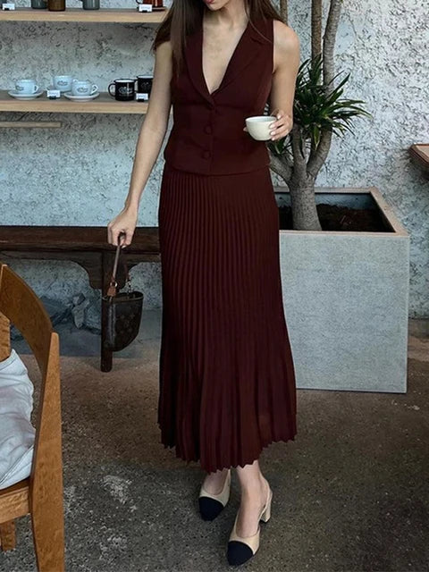 Ashleigh ™ conjunto de falda plisada - Imagen 4
