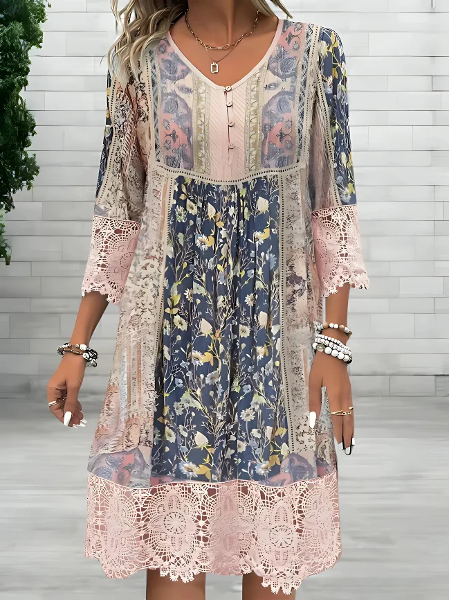Tamara | Vestido bohemio fluido de lujo (casi agotado) - Imagen 2