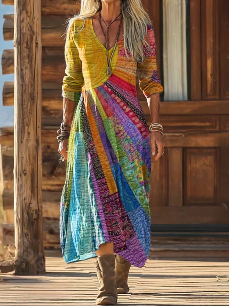 Mana - Vestido de Mujer con Diseño Sol Bohemio - Imagen 2