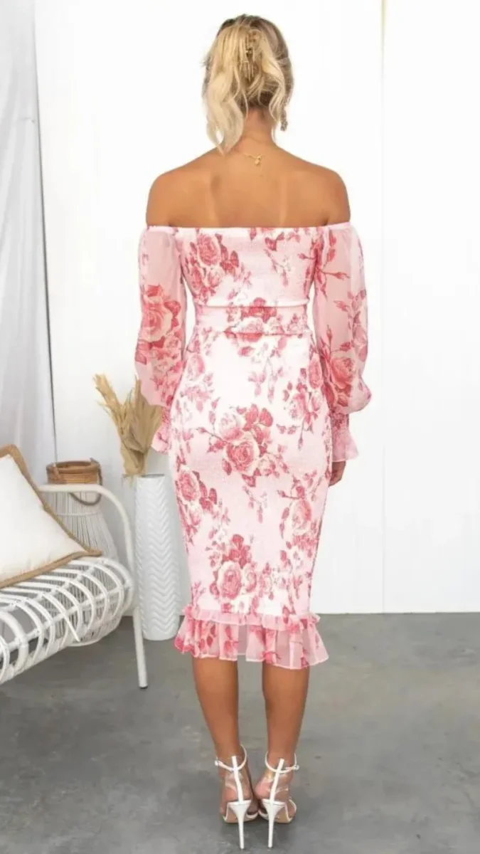 Kendall | Vestido midi de lujo (Casi agotado) - Imagen 5