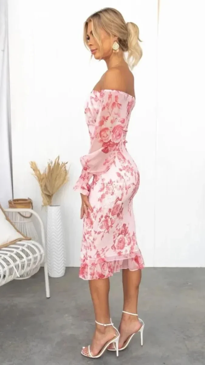 Kendall | Vestido midi de lujo (Casi agotado) - Imagen 4