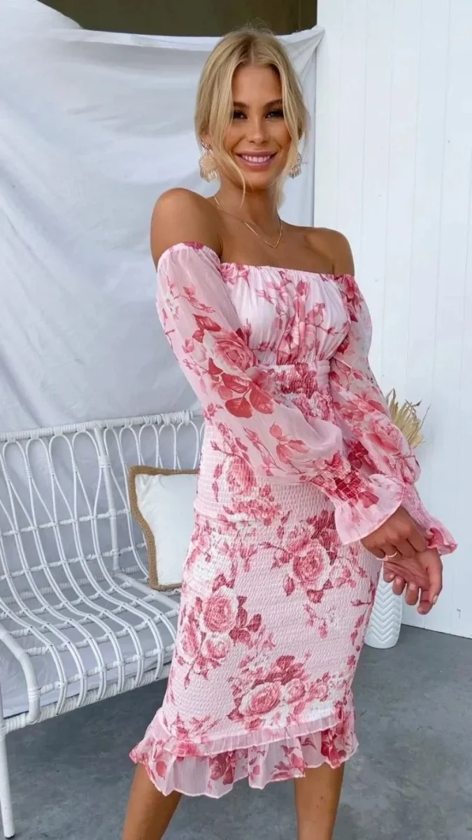 Kendall | Vestido midi de lujo (Casi agotado) - Imagen 6