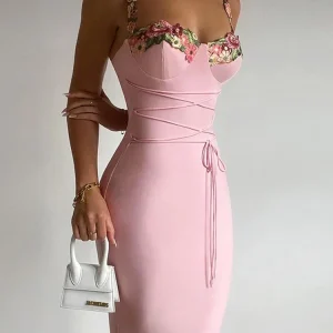 Vestido Margaret™ Rosa y Floral