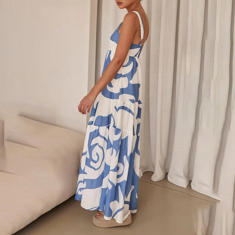Anne ™ vestido con tirantes geométricos - Imagen 3